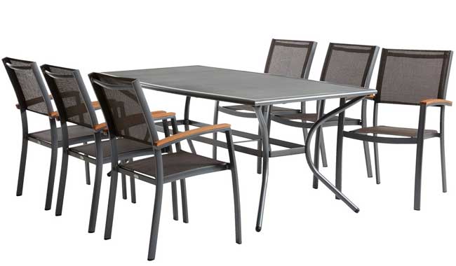 Baštenska garnitura Maurice+ Sto i šest stolica - dodatni pogled