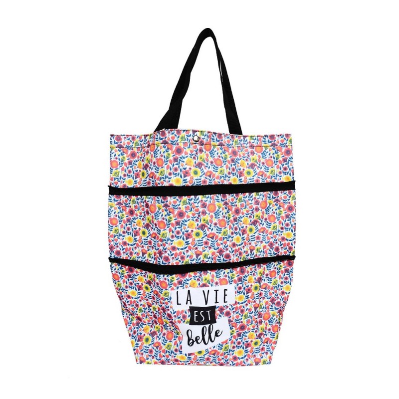 Torba ceger sa točkićima La Vie Est Belle - dodatni pogled