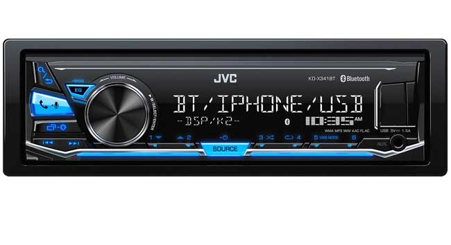 JVC KD-X341BT auto radio USB Bluetooth plejer - dodatni pogled