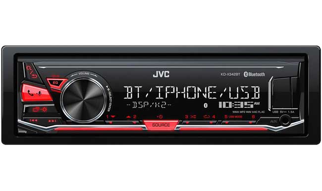 JVC KD-X342BT auto radio USB Bluetooth plejer - dodatni pogled