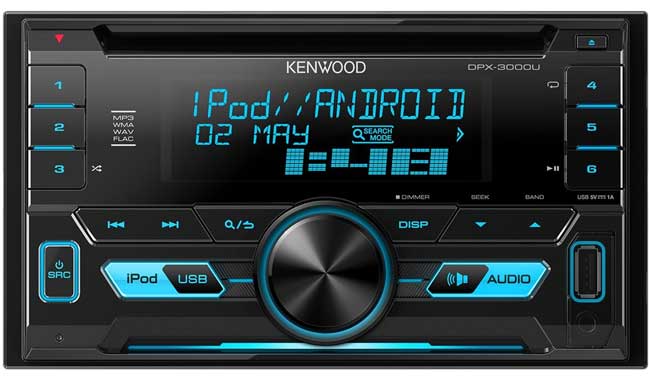 Kenwood DPX-3000U radio USB CD plejer - dodatni pogled