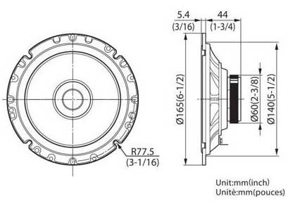 Kenwood KFC-E1755 zvučnici za automobil 17cm - dodatni pogled