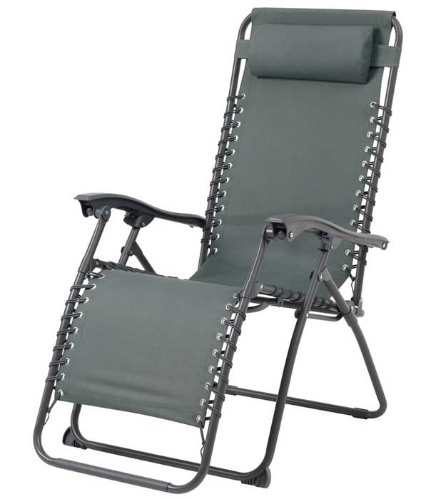 Ležaljka Stolica Camfold tamno zelena - dodatni pogled
