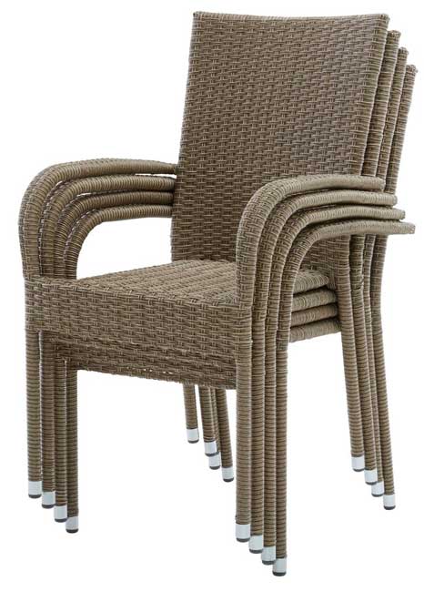 Baštenska stolica Mocco natur - dodatni pogled