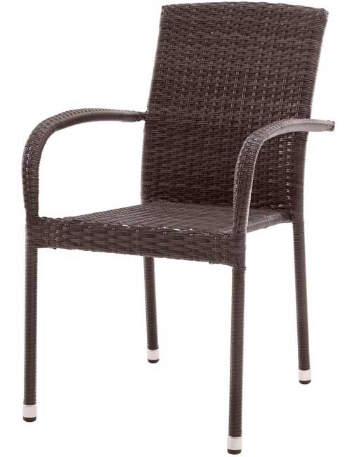 Baštenska stolica Ergo braon - dodatni pogled