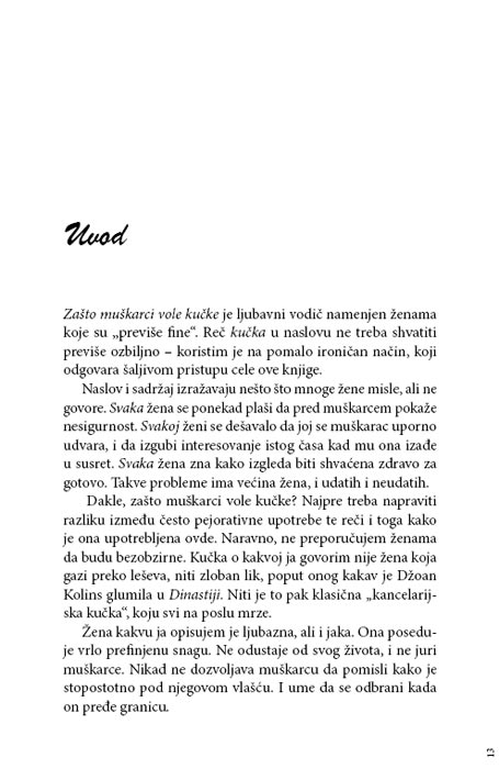 Zašto Muškarci Vole Kučke, Šeri Argov - dodatni pogled