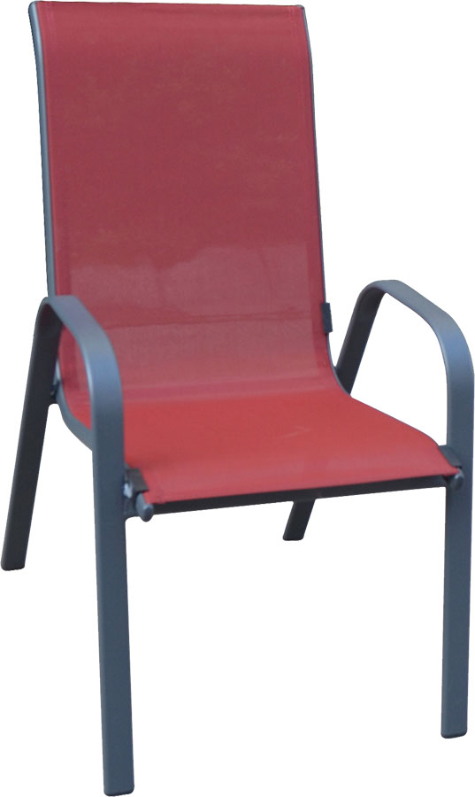 Baštenska Garnitura Como Red - 4 Stolice i Sto Sa Staklom - dodatni pogled