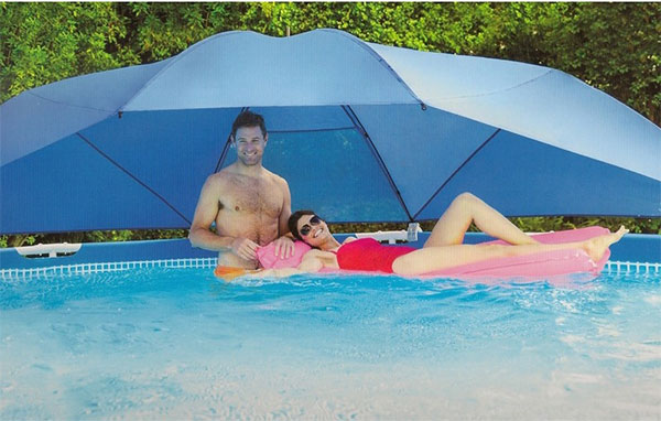 Suncobran za bazen - Zaštita od Sunca za bazene sa metalnom konstrukcijom Intex Pool Canopy 28050 - dodatni pogled