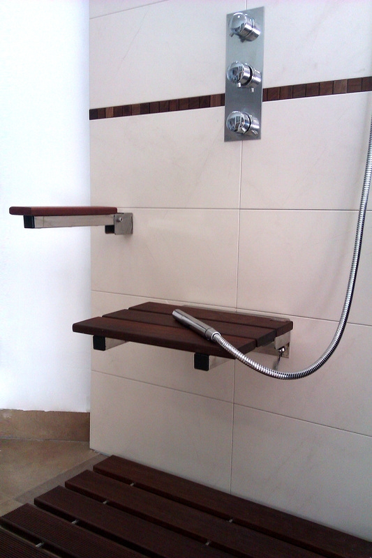 Rukohvat za kupatila od tikovine 35cm - dodatni pogled