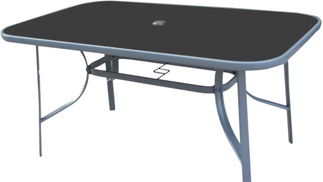 Baštenska Garnitura Metal Tekstilen Como Red - 6 Stolica i Sto Sa Staklom - dodatni pogled