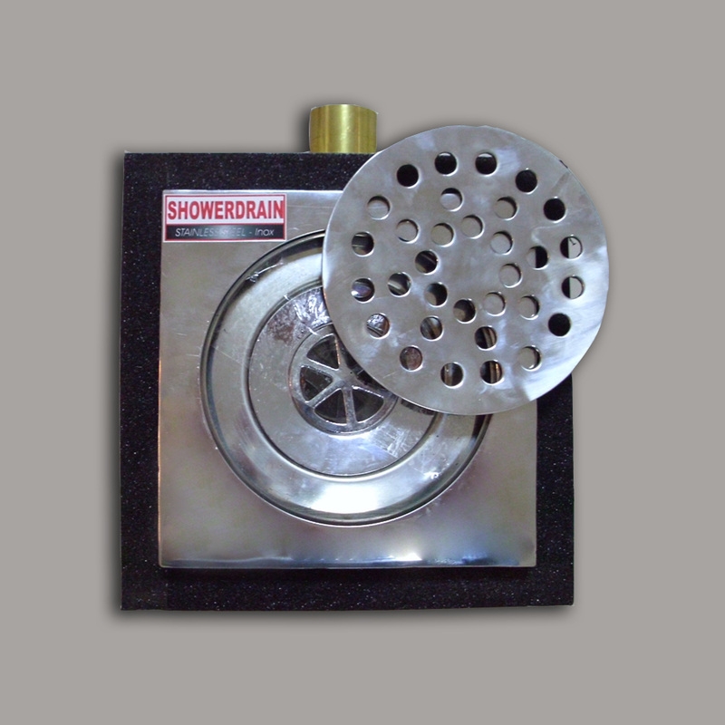 Slivnik od inoxa 15 x 15 cm - dodatni pogled