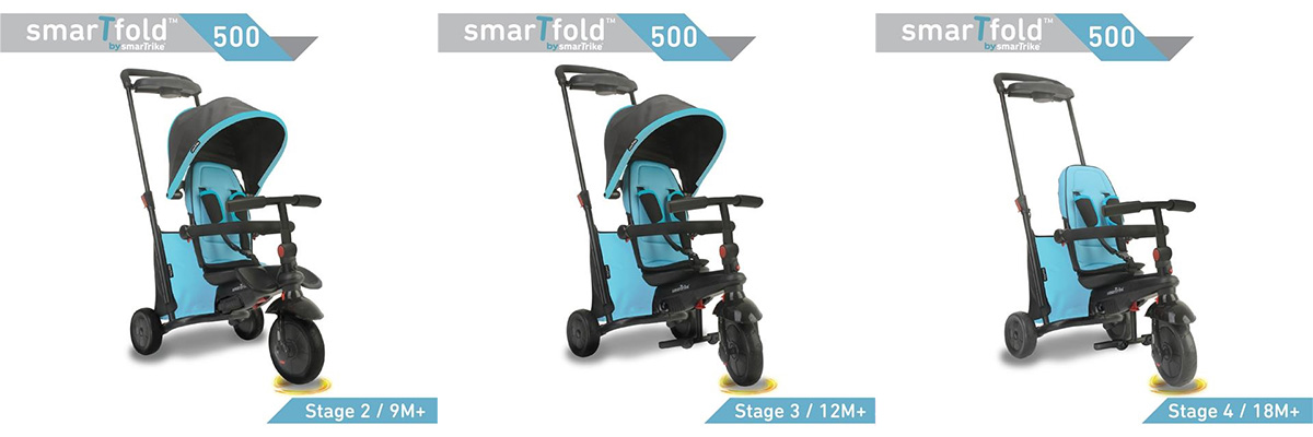 Smart Trike Tricikl FOLDING 500 Plavi - dodatni pogled