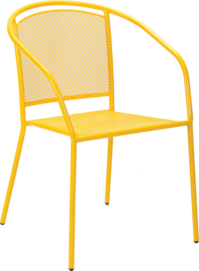 Baštenska Garnitura Noto Yellow - 4 Stolice i Sto - dodatni pogled