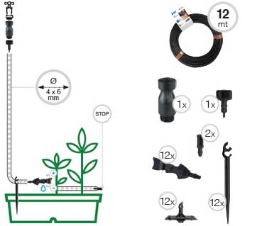 Set za zalivanje biljaka G.F Garden 2 Vase 6299 017032 - dodatni pogled