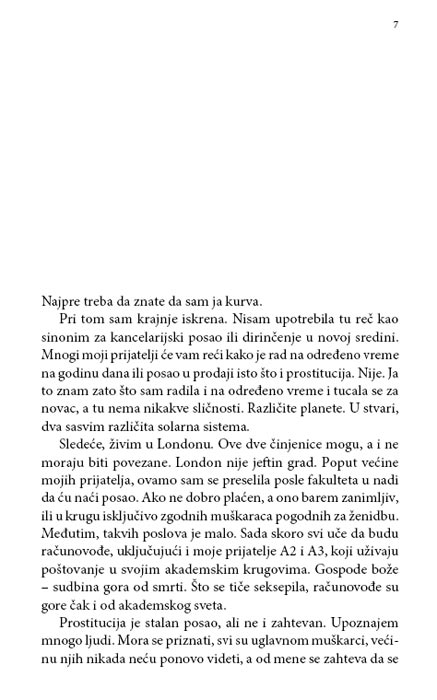 Intimne Avanture Jedne Londonske Prostitutke, Bel de Žur - dodatni pogled