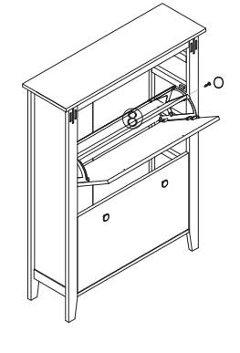 Cipelarnik Auxie sa dva odeljka - dodatni pogled