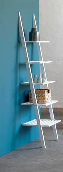 Zidna polica Gerbi bela - dodatni pogled