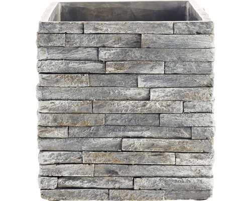 Soendgen keramička saksija Latina 18 x 18cm Kamen SIVA - dodatni pogled