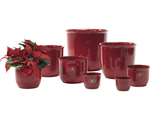 Soendgen keramička saksija Basel 27cm bordo - dodatni pogled