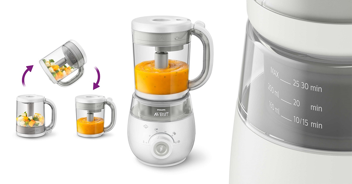 AVENT Aparat za pripremu zdrave hrane 4 u 1 SCF875/02 - dodatni pogled