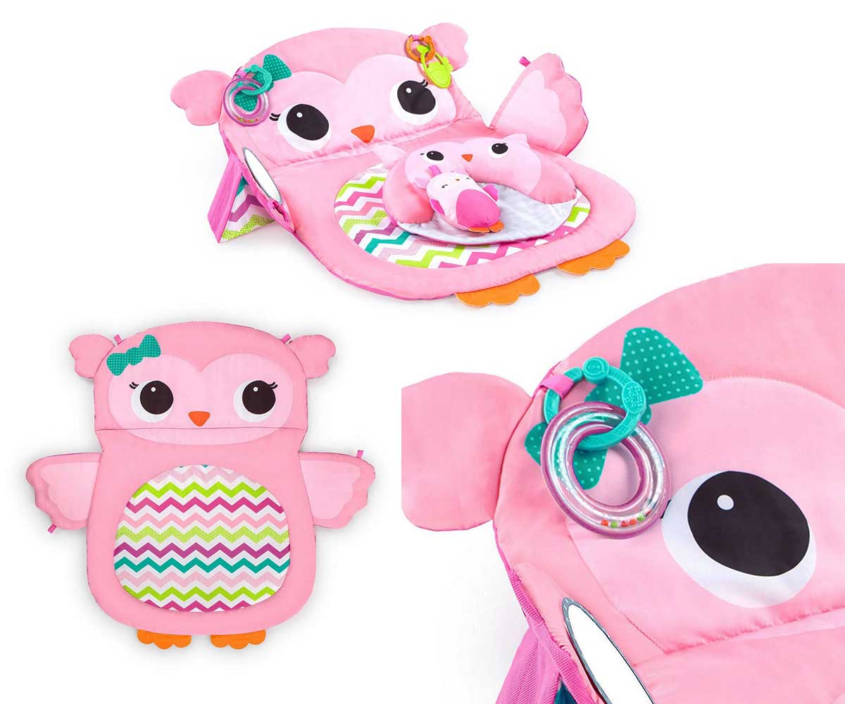 KIDS II Podloga za igru Tummy Time Prop and Play - Pink - dodatni pogled