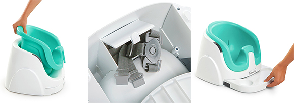 KIDS II Ingenuity Stolica za bebe 2 u 1 - Tirkizno plava - Mint - dodatni pogled