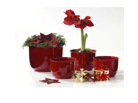 Soendgen keramička saksija Brussel 13cm crvena - dodatni pogled