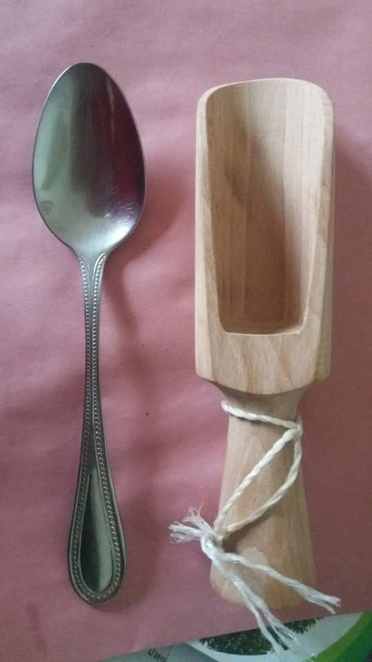 Velika merica od bukovog drveta - dodatni pogled