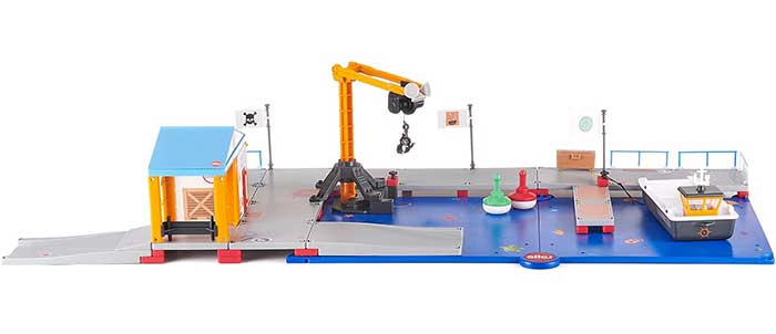 SIKU Igračka Pristanište sa brodom baržom 5512 - dodatni pogled