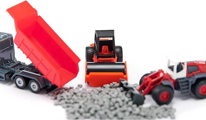 SIKU Igračke set Građevinske mašine Kamion bager valjak 6329 - dodatni pogled