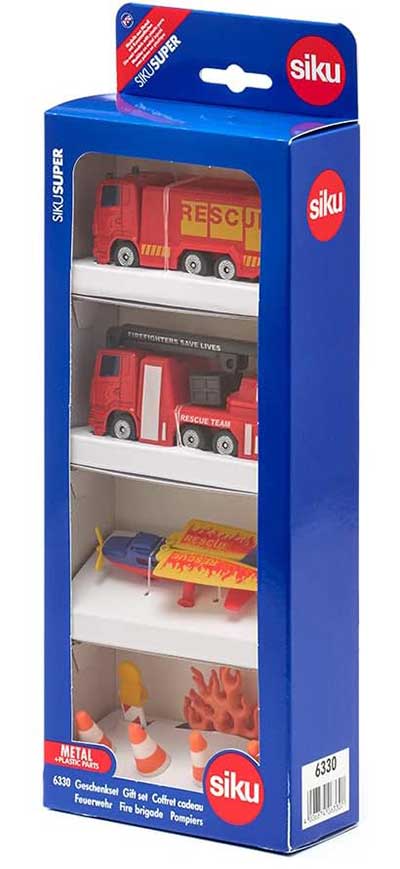 SIKU Igračke set Vatrogasna vozila - Vatrogasci - Kamioni i avion 6330 - dodatni pogled