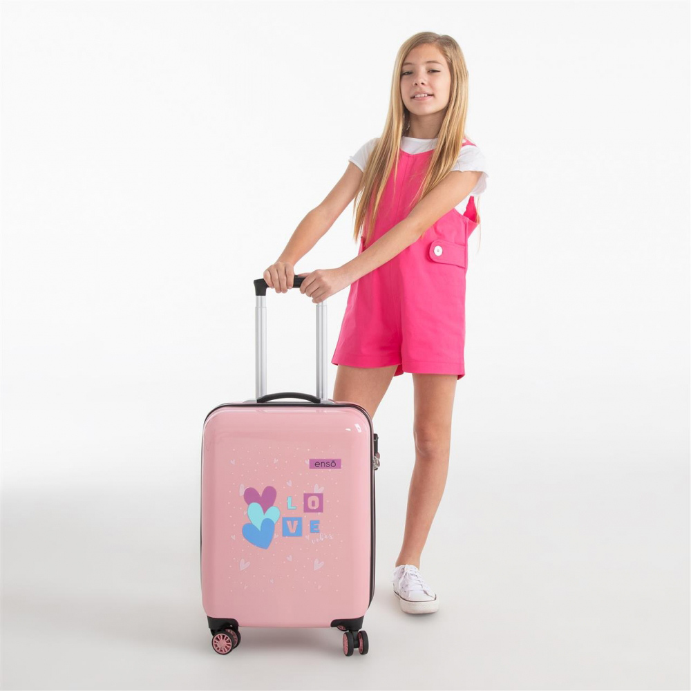 Enso Tvrdi kofer 55cm za putovanje Love Vibes 94517 - dodatni pogled