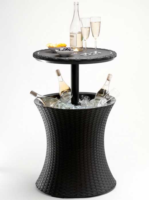 Barski sto sa komorom za led Curver Keter Cool Bar Rattan Anthracite - dodatni pogled