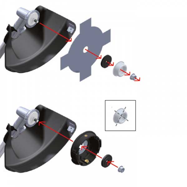 Oregon Univerzalna glava za trimer sa silkom 130 mm 023683 - dodatni pogled