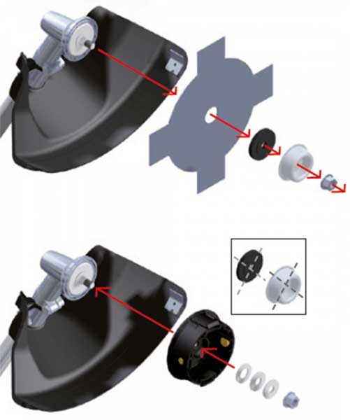 Oregon Univerzalna glava za trimer sa silkom 109 mm 023766 - dodatni pogled