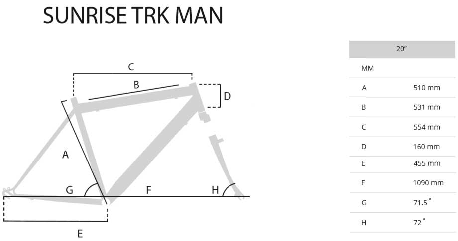 Bicikl Capriolo Sunrise Trekking Man 916597-20 - dodatni pogled