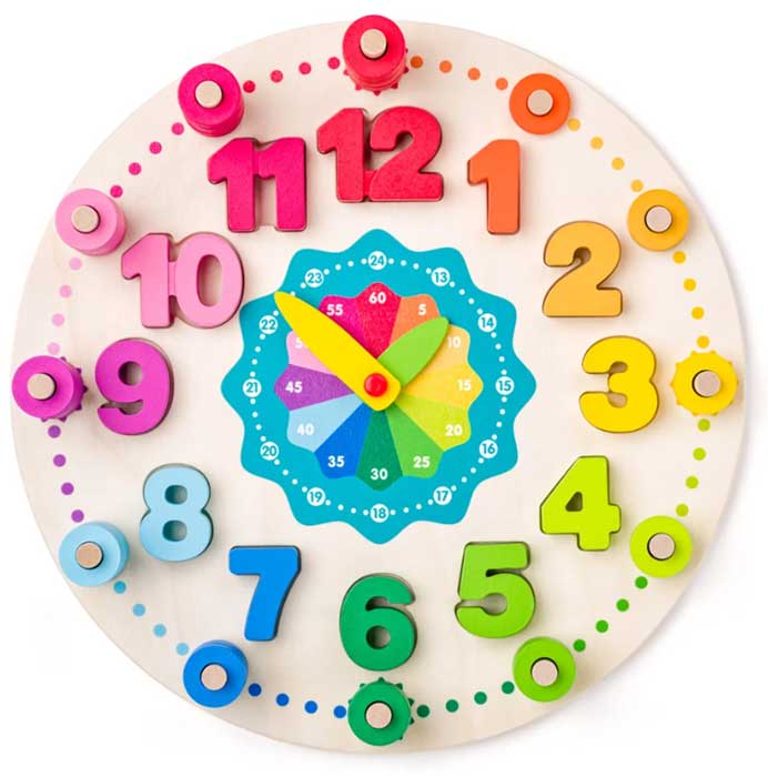 WOODY Didaktički drveni sat za decu 90222 - dodatni pogled