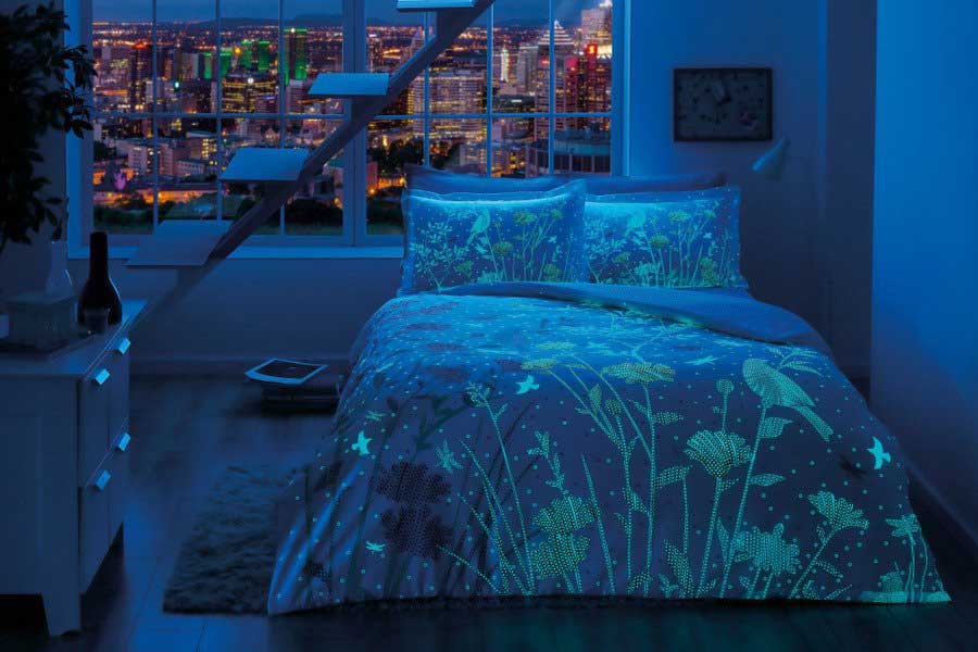 Fluorescentna dupla posteljina od pamučnog satena Talia - dodatni pogled