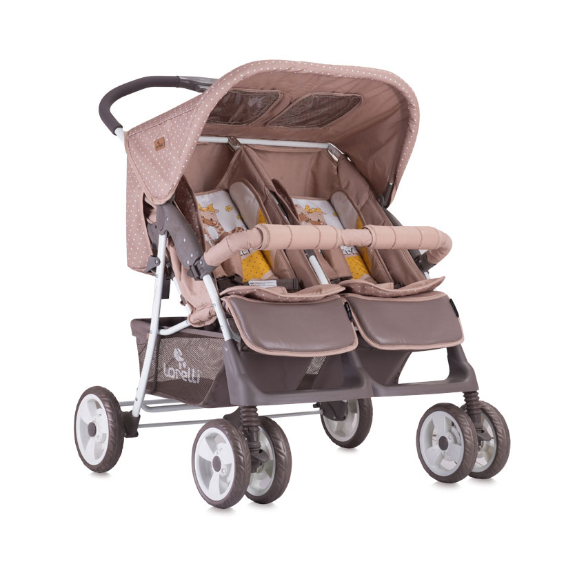 Lorelli Kolica za blizance Twin Beige And Yellow Happy Family - dodatni pogled