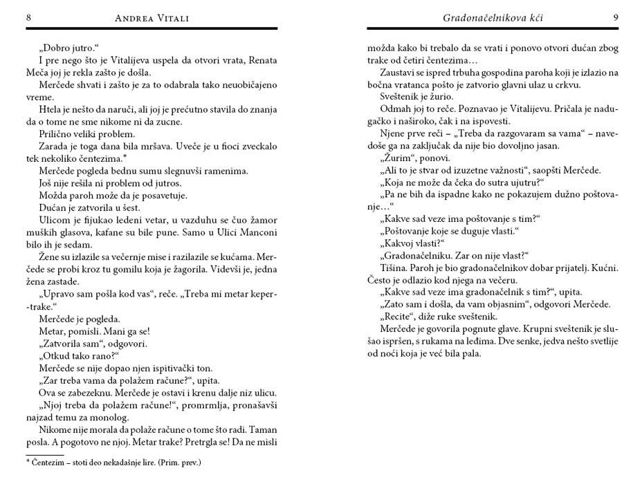 Gradonačelnikova Kći, Andrea Vitali - dodatni pogled