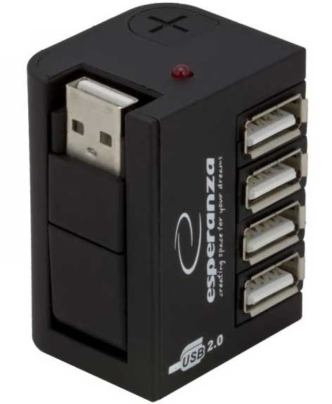 Esperanza USB hub 4 porta EA126 - dodatni pogled