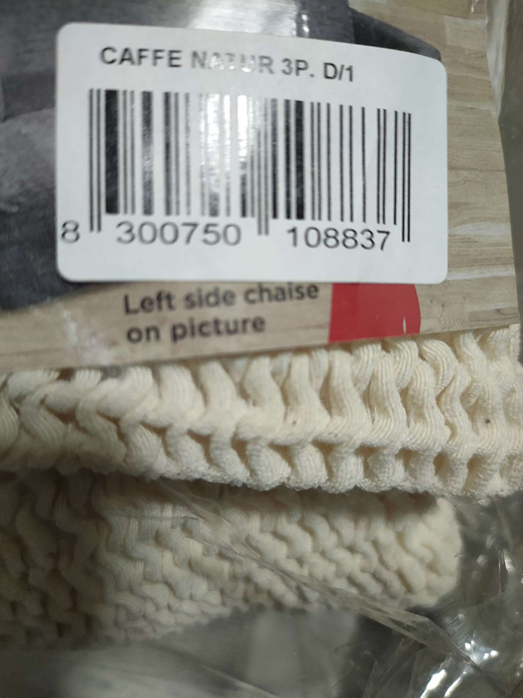 Bielastična presvlaka za dvosed bež - dodatni pogled