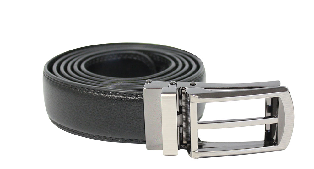 Podesivi crni kožni kaiš - dodatni pogled