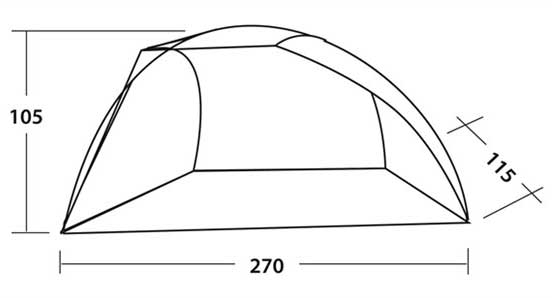 Šator Easy Camp Beach Blue 120297 - dodatni pogled