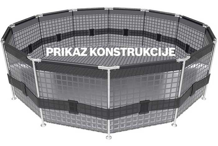 Bazen sa čeličnom konstrukcijom 488x122 Bestway Luxury - dodatni pogled