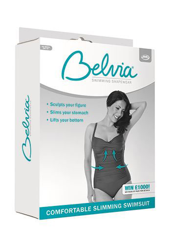 Swim slim kupaći kostim steznik - crni XL - dodatni pogled