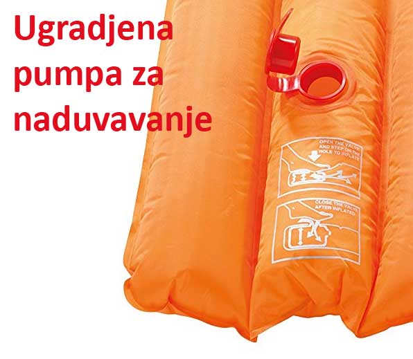 Kamp dušek na naduvavanje sa ugrađenom pumpom Easy Camp Hexa Mat - dodatni pogled