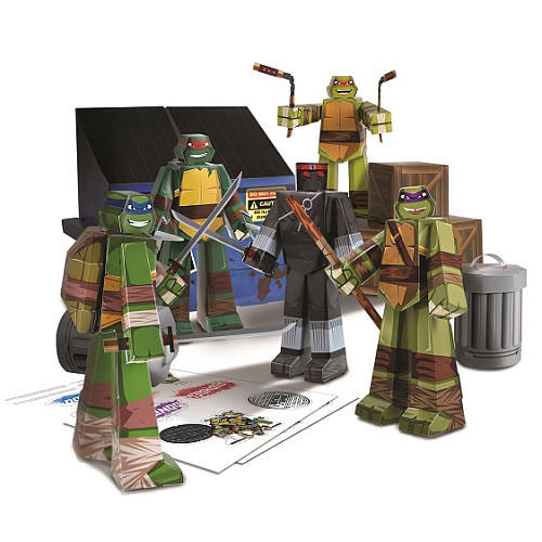 Papirne 3D Puzzle Nindža Kornjače 30 delova - dodatni pogled