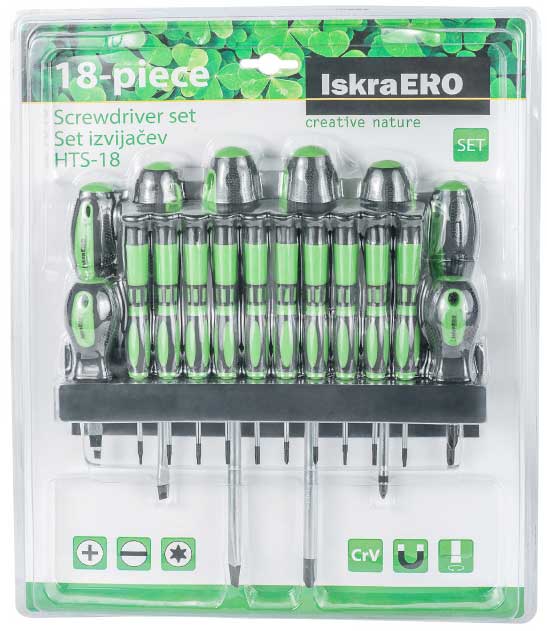 Iskra Ero Garnitura preciznih i odvijača sa namagnetisanim vrhom HTS-18 - dodatni pogled