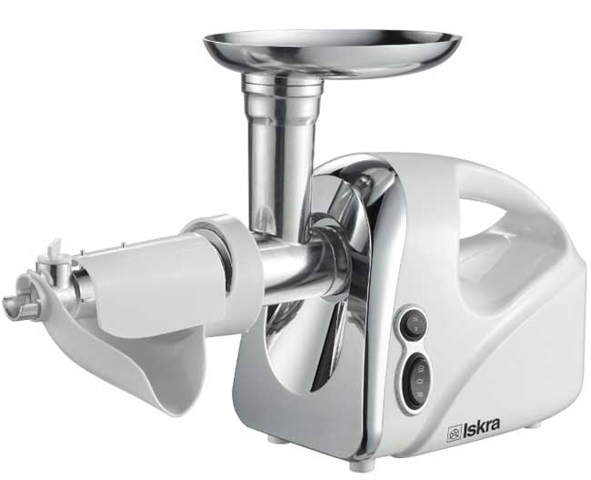 Iskra Električna mašina za mlevenje mesa, paradajza i pravljenje kobasica THMGD500A - dodatni pogled